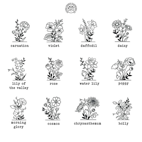 Rusted Orange Craftworks Co. Metal Flower Stakes