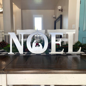 noel nativity set on table
