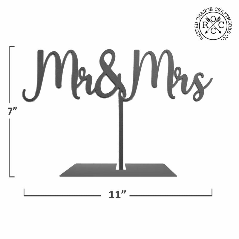 mr & mrs sign dimensions