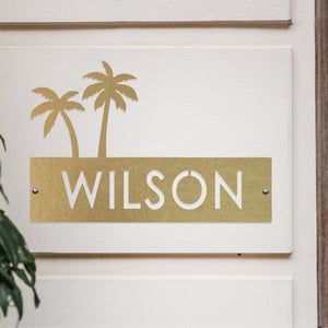 Rusted Orange Craftworks Co. Address Signs [COL] Landscape Address Plaque - 4 Styles - Circular Address Plaque for House Numbers
