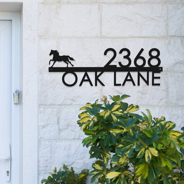 Rusted Orange Craftworks Co. Address Signs [COL] Modern Outdoor House Numbers - 9 Styles - Personalized Address Signs for House