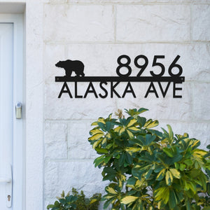 Rusted Orange Craftworks Co. Address Signs [COL] Modern Outdoor House Numbers - 9 Styles - Personalized Address Signs for House