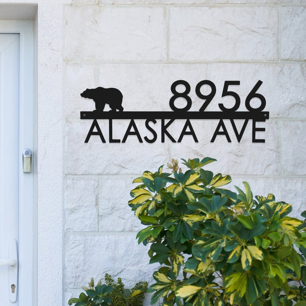 Rusted Orange Craftworks Co. Address Signs [COL] Modern Outdoor House Numbers - 9 Styles - Personalized Address Signs for House