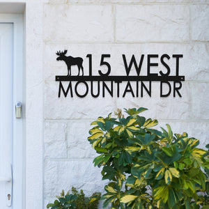 Rusted Orange Craftworks Co. Address Signs [COL] Modern Outdoor House Numbers - 9 Styles - Personalized Address Signs for House