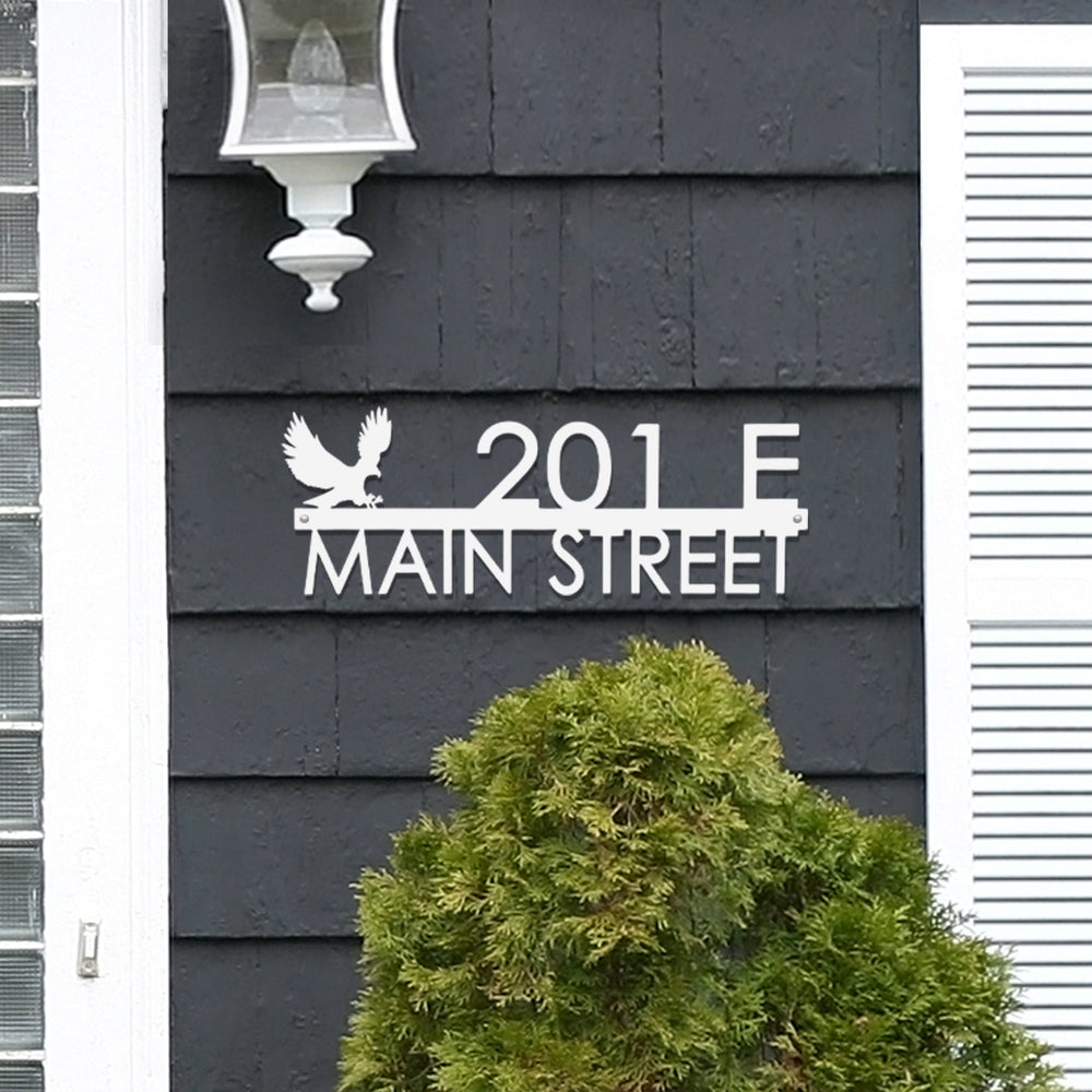 Rusted Orange Craftworks Co. Address Signs [COL] Modern Outdoor House Numbers - 9 Styles - Personalized Address Signs for House