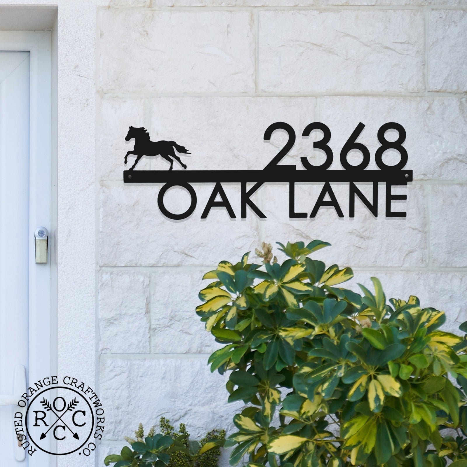Outdoor House Number Signs Address Sign, Metal Address Sign, Address