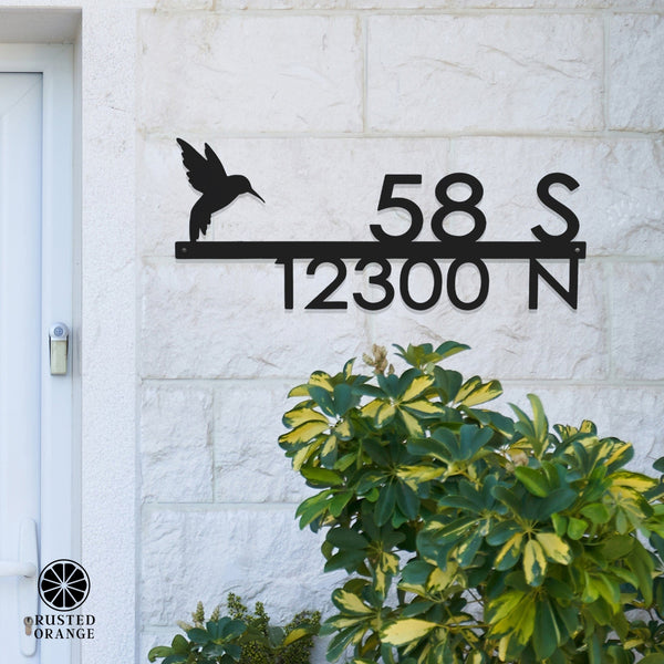 Rusted Orange Craftworks Co. Address Signs Modern Outdoor House Numbers - 9 Styles - Personalized Address Signs for House