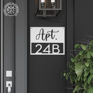 Rusted Orange Craftworks Co. Address Signs Special Offer Station Park Address Plaque - 4 Styles - Personalized Address Plaque with Numbers
