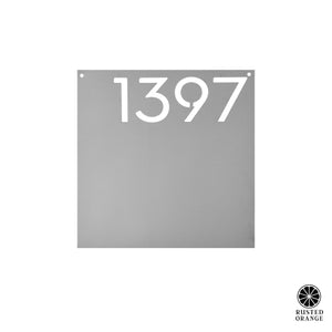 Rusted Orange Craftworks Co. Address Signs Whitehall Address - 3 Sizes - Personalized Address Plaque for Houses with Street Name