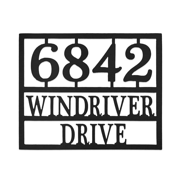 Rusted Orange Craftworks Co. Address Signs Why the Long Address - 3 Sizes - Address Numbers for Houses Plaque