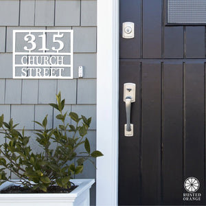 Rusted Orange Craftworks Co. Address Signs Why the Long Address - 3 Sizes - Address Numbers for Houses Plaque