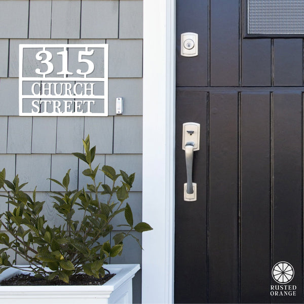 Rusted Orange Craftworks Co. Address Signs Why the Long Address - 3 Sizes - Address Numbers for Houses Plaque