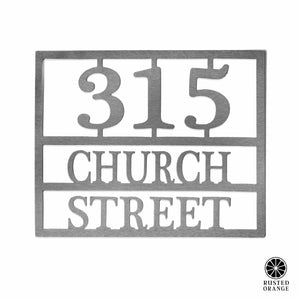 Rusted Orange Craftworks Co. Address Signs Why the Long Address - 3 Sizes - Address Numbers for Houses Plaque