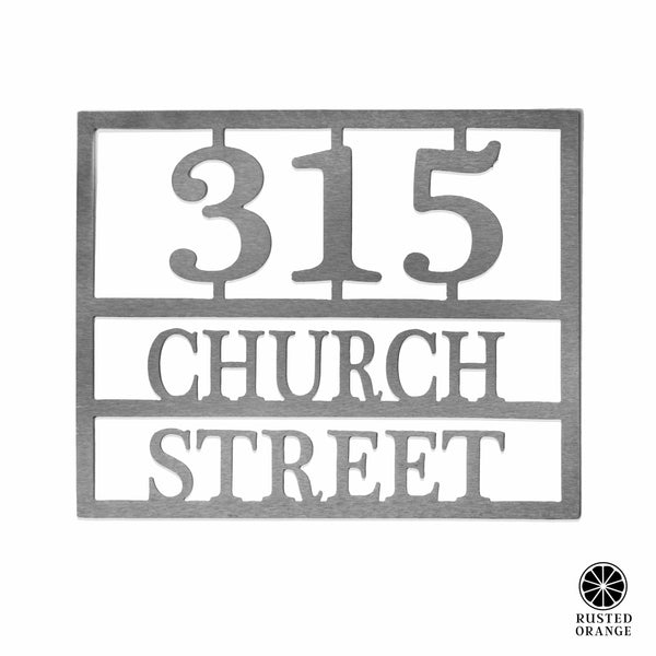 Rusted Orange Craftworks Co. Address Signs Why the Long Address - 3 Sizes - Address Numbers for Houses Plaque