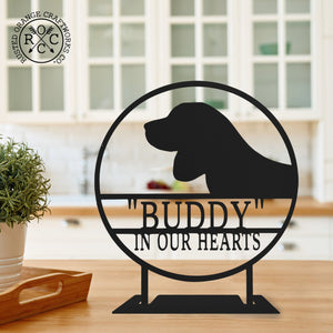 Rusted Orange Craftworks Co. Animals & Pet Supplies Pet Memorial Plaque - 2 Styles - Personalized Animal Pet Grave Markers