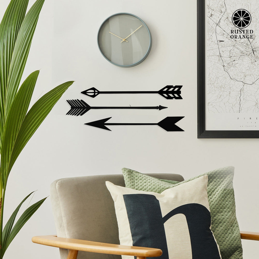 Rusted Orange Craftworks Co. Archery 15" Metal Arrows - 7 Styles - Wall Art Decor Arrow for Home