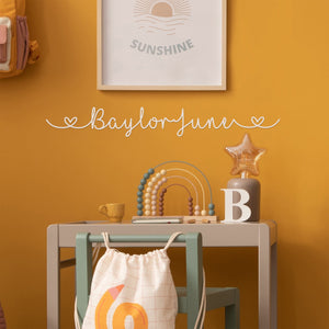 Rusted Orange Craftworks Co. Children Bedroom Decor [COL] I Heart You – Little Love Edition | Personalized Kids Name Sign