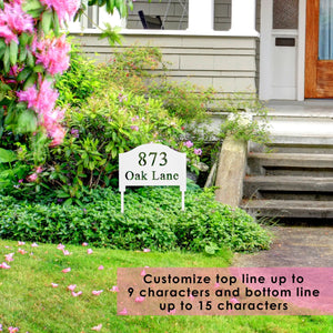 Rusted Orange Craftworks Co. [COL] Address Yard Signs with Stakes - Address Signs for Houses for Ground