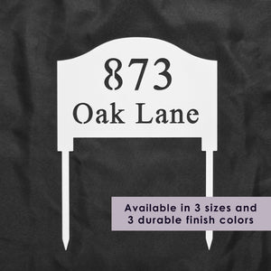 Rusted Orange Craftworks Co. [COL] Address Yard Signs with Stakes - Address Signs for Houses for Ground