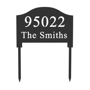 Rusted Orange Craftworks Co. [COL] Address Yard Signs with Stakes - Address Signs for Houses for Ground