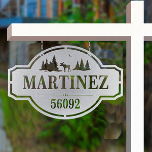 Rusted Orange Craftworks Co. [COL] Home on the Range Oversized Address Plaque - House Number Sign