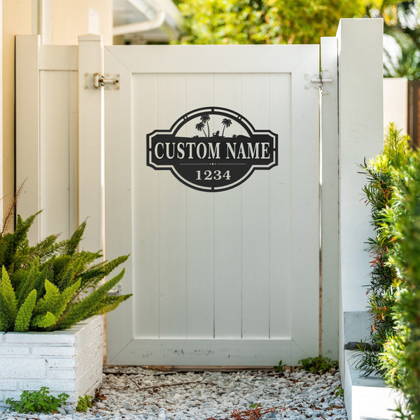 Rusted Orange Craftworks Co. [COL] Home on the Range Oversized Address Plaque - House Number Sign