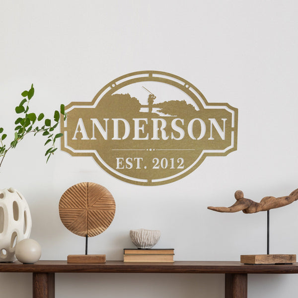 Rusted Orange Craftworks Co. [COL] Home on the Range Oversized Address Plaque - House Number Sign