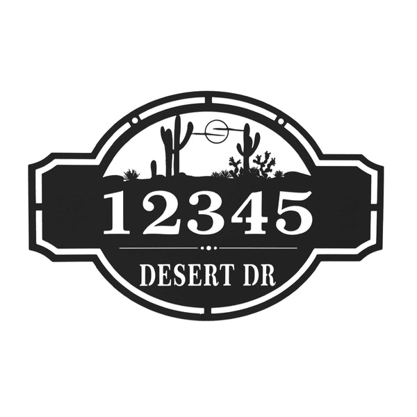 Rusted Orange Craftworks Co. [COL] Home on the Range Oversized Address Plaque - House Number Sign