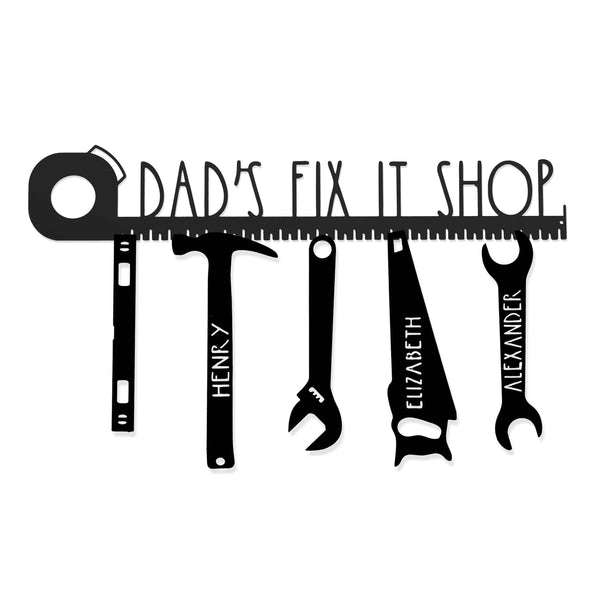 Rusted Orange Craftworks Co. [COL] No One Else Measures Up to Dad Family Name Sign - Custom Fathers Day Gifts