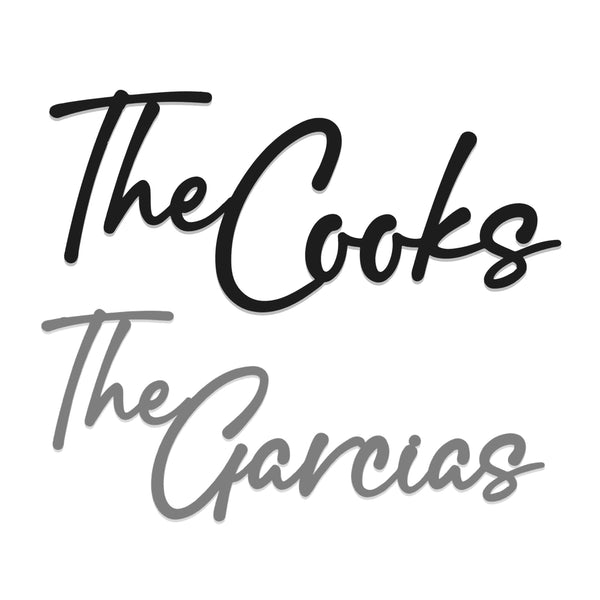 Rusted Orange Craftworks Co. [COL] Signature Family Name Signs for Outdoors