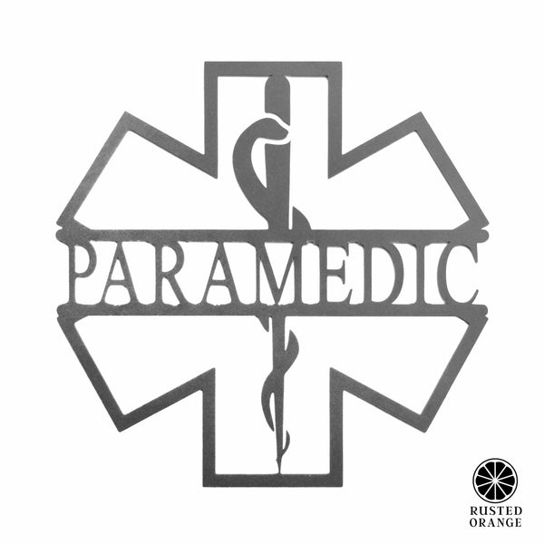 Rusted Orange Craftworks Co. Decor Everyday Heroes Signs - Firefighter, EMT, Doctors or Medical Office Name Plates For Wall or Tabletop