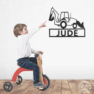 Rusted Orange Craftworks Co. Decor Work Truck Signs - 3 Styles - Monster Truck Room Decor for Boys and Girls