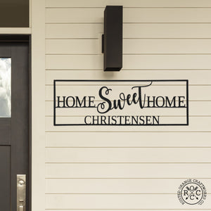 Rusted Orange Craftworks Co. Decorative Plaques Home Sweet Home Custom - Ranch Sign Front Door Rustic Modern Wall Decor