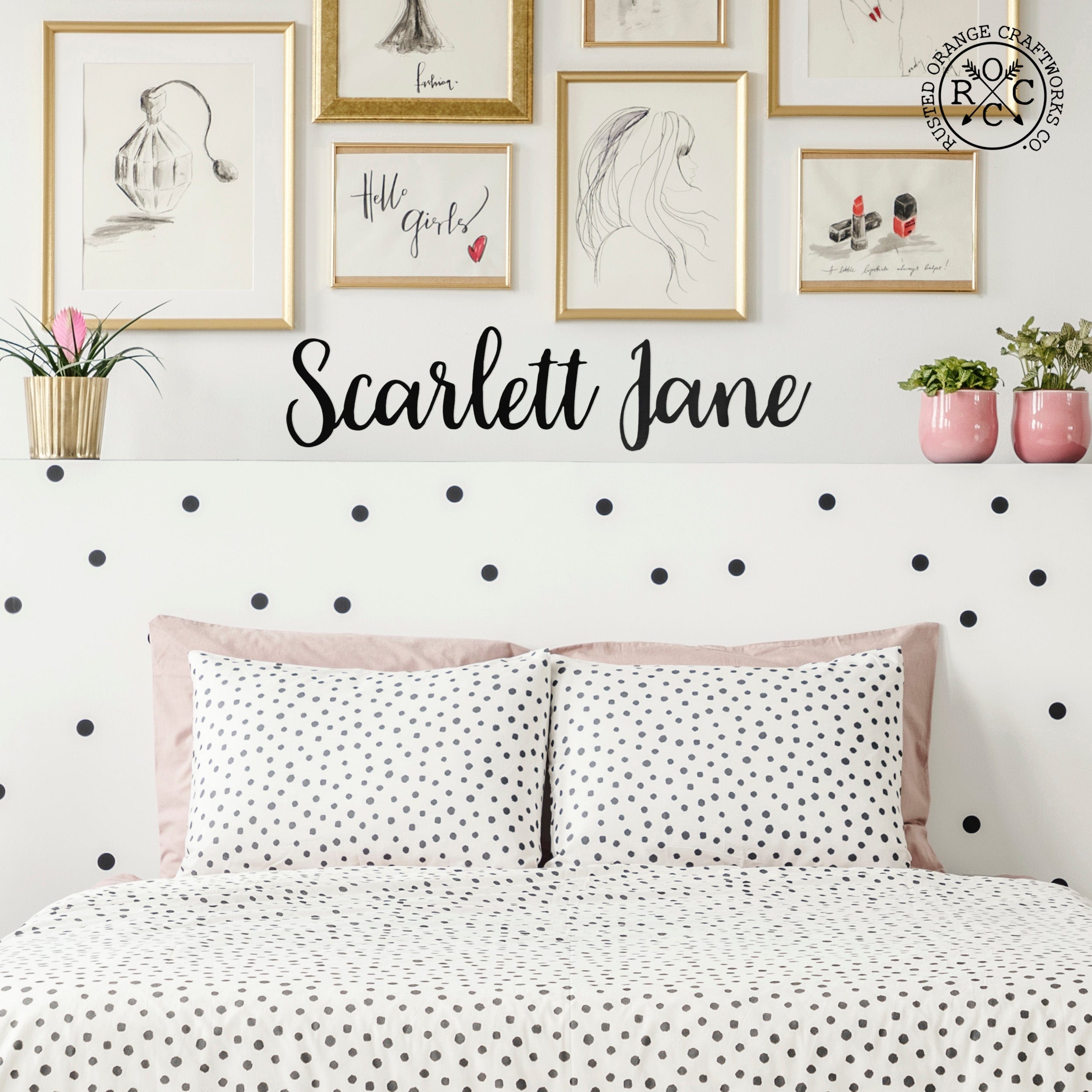 Premier Script Wall Phrase Metal Art Bedroom Wall Decor for Home