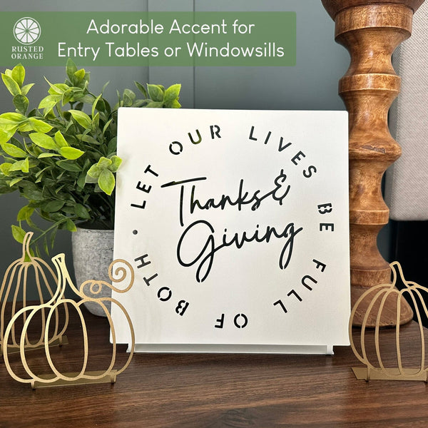 Rusted Orange Craftworks Co. Doodle Pumpkins – Set of 3 | Hand-Drawn Style Metal Pumpkin Outlines with Stand Tab | Shelf & Tabletop Fall Decor
