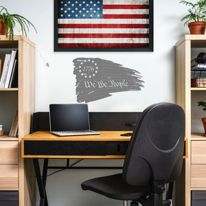 Rusted Orange Craftworks Co. fall decor [COL] American Flag Distressed - Tattered American Flag Wall Art
