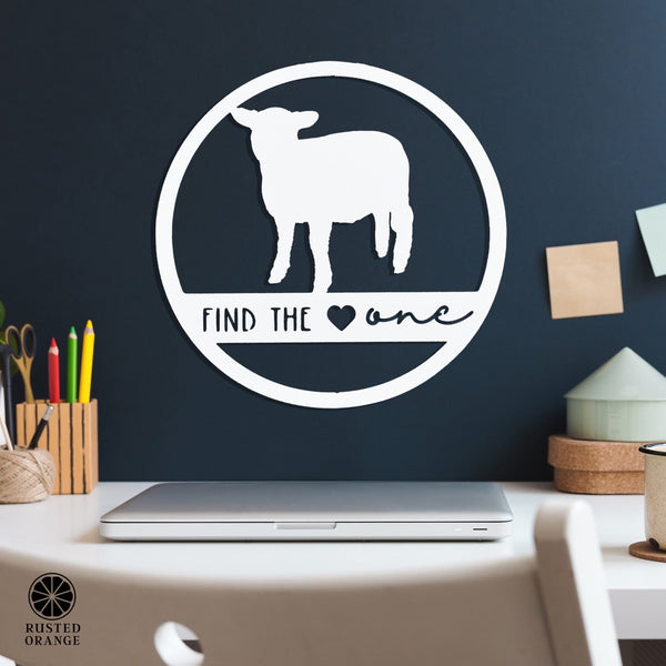 Rusted Orange Craftworks Co. Find the One - Ornament, Tabletop Sign, and Wall Decor