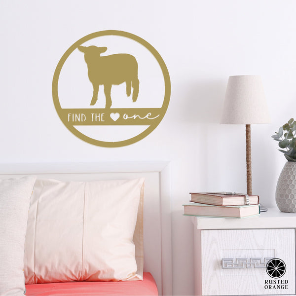 Rusted Orange Craftworks Co. Find the One - Ornament, Tabletop Sign, and Wall Decor