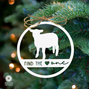 Rusted Orange Craftworks Co. Find the One - Ornament, Tabletop Sign, and Wall Decor