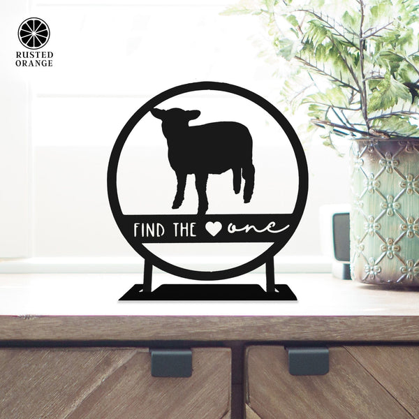 Rusted Orange Craftworks Co. Find the One - Ornament, Tabletop Sign, and Wall Decor