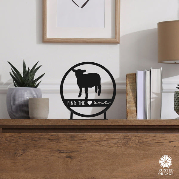 Rusted Orange Craftworks Co. Find the One - Ornament, Tabletop Sign, and Wall Decor