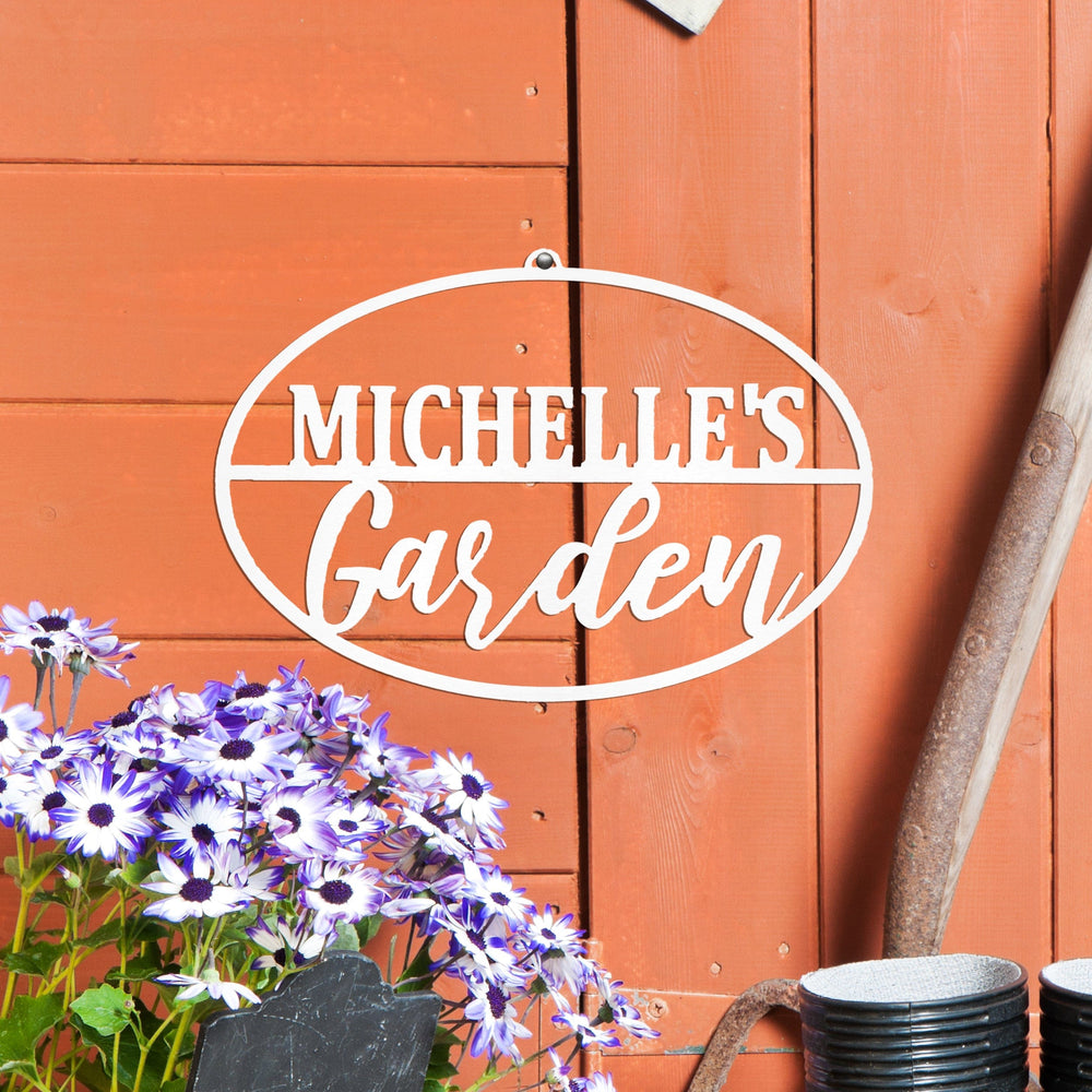Rusted Orange Craftworks Co. Gardening Accessories [COL] Garden Custom Ovals - 4 Styles - Personalized Garden Signs Decorative Outdoor