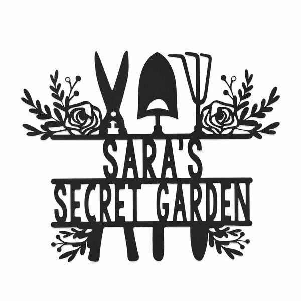 Rusted Orange Craftworks Co. Gardening Accessories Find Me In The Garden Custom Sign - 2 Styles - Personalized Gardening Decor Outdoor Signs