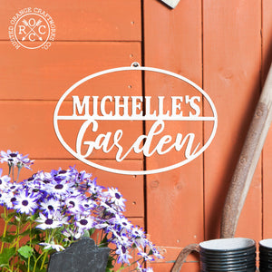 Rusted Orange Craftworks Co. Gardening Accessories Garden Custom Ovals - 4 Styles - Personalized Garden Signs Decorative Outdoor