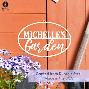 Rusted Orange Craftworks Co. Gardening Accessories Garden Custom Ovals - 4 Styles - Personalized Garden Signs Decorative Outdoor