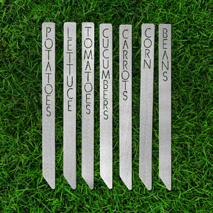 Rusted Orange Craftworks Co. Gardening Accessories Garden Markers - Your Favorite 7 - Plant Label Tags Outdoor Garden Markers