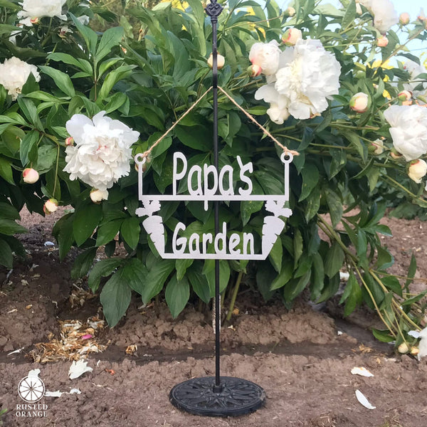 Rusted Orange Craftworks Co. Gardening Accessories Special Offer Garden Hanger Sign - 2 Styles - Decorative Garden Signs Gifts for Men and Women