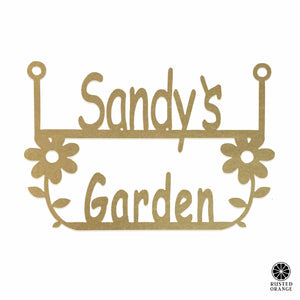 Rusted Orange Craftworks Co. Gardening Accessories Special Offer Garden Hanger Sign - 2 Styles - Decorative Garden Signs Gifts for Men and Women