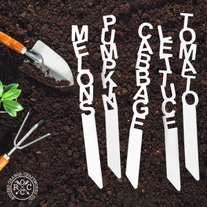 Rusted Orange Craftworks Co. Gardening Accessories Spell It Out Garden Markers - Plant Label Tags Outdoor Garden Markers