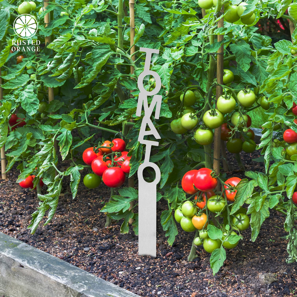 Rusted Orange Craftworks Co. Gardening Accessories Spell it Out Personalized Metal Garden Plant Markers - 80 Plant Varieties